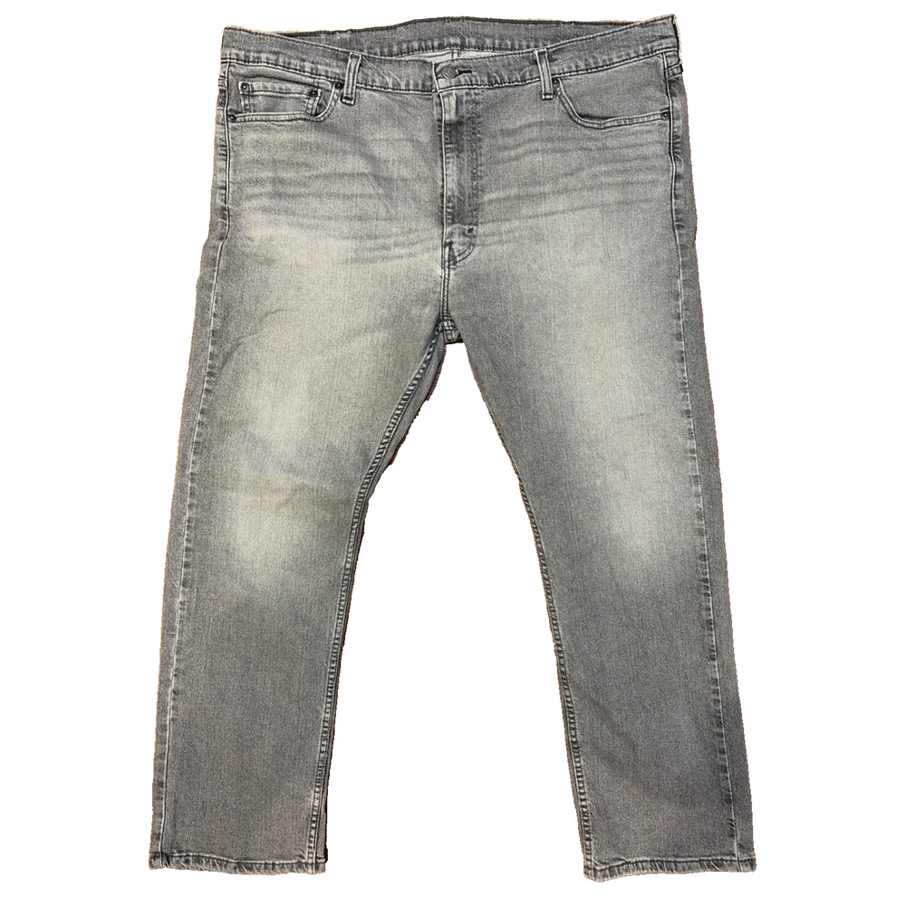 Levis 513 Mens Jeans 42 X 30 Light Charcoal Black Stretch